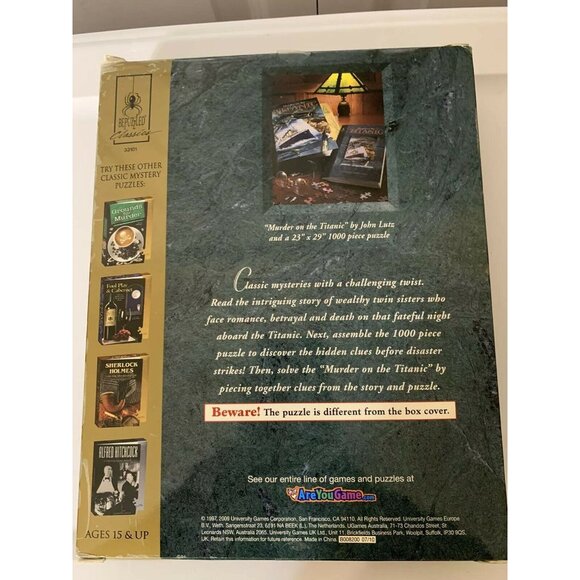 New Murder On The TITANIC Mystery Jigsaw Puzzle, 1000 Piece 23" x 29" - Picture 5 of 8